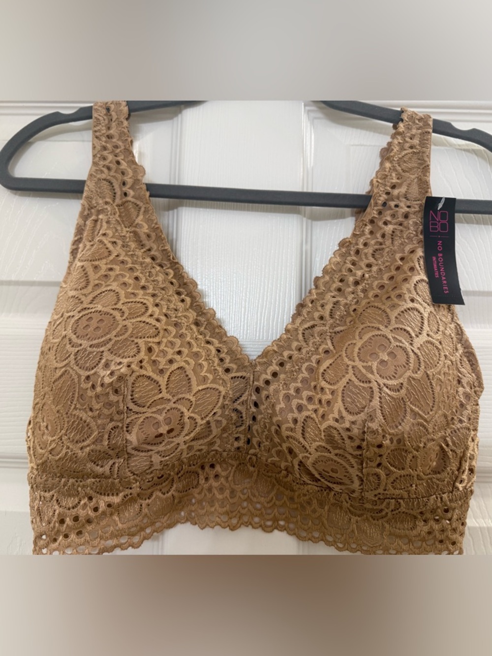 NWT:  “No Boundaries” Tan Lace Bralette